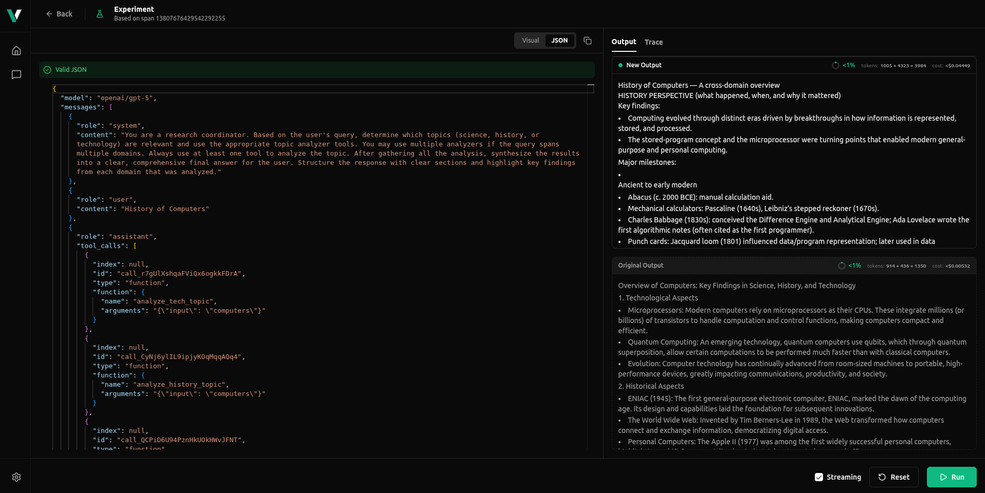Experimenting with Json editor